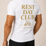 Koszulka Muscle Fit Biała - Rest Day Club